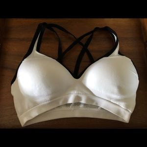 Pink Victoria’s Secret sports bra